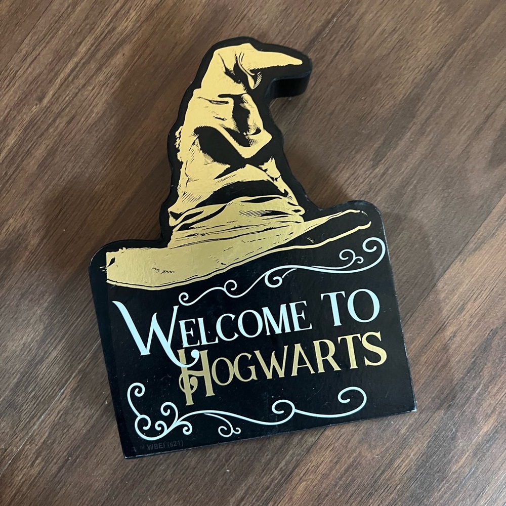 Welcome to Hogwarts Harry Potter Shelf Sign